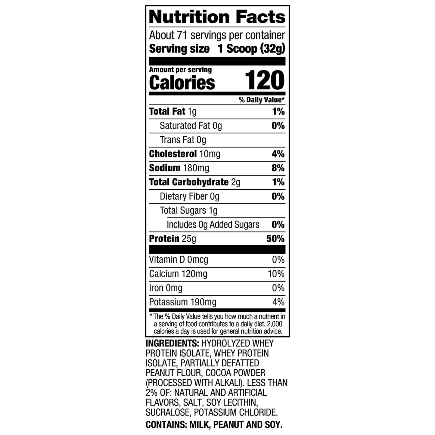 ISO 100 Hydrolyzed 100% Whey Isolate | Chocolate Peanut Butter, 5LB