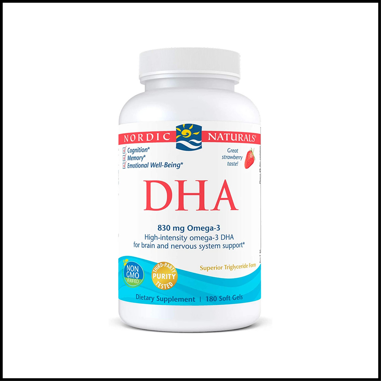 DHA 830 mg Omega-3 | 180 Soft Gels