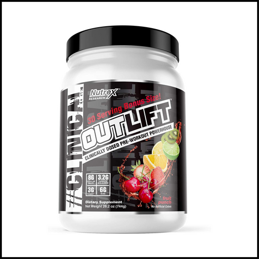 Outlift Clinically Dosed Pre Workout Fruit Punch | 30 Servings