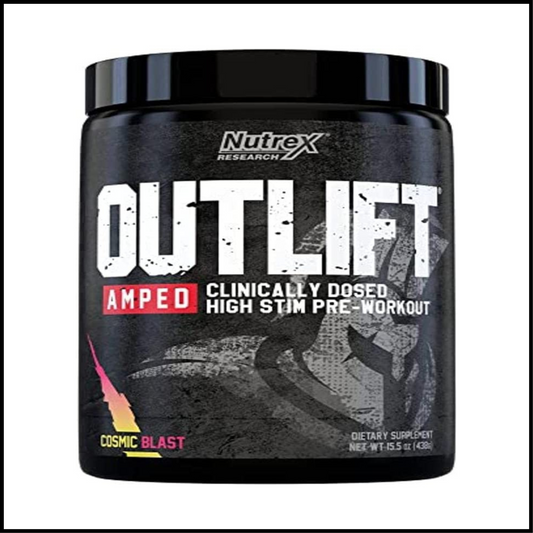 Outlift Amped Clinically Dosed High Stim Preworkout Cosmic Blast | 20 Servings