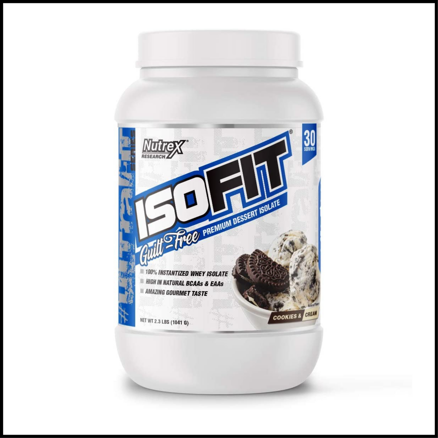 IsoFit Guilt-Free Premium Dessert Isolate Cookies & Cream | 30 Servings
