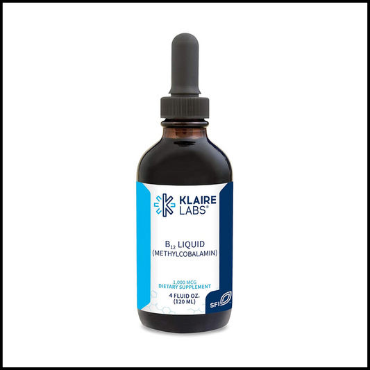 Vitamin B12 Liquid Methylcobalamin | 4 Fluid Ounces, 120 Servings