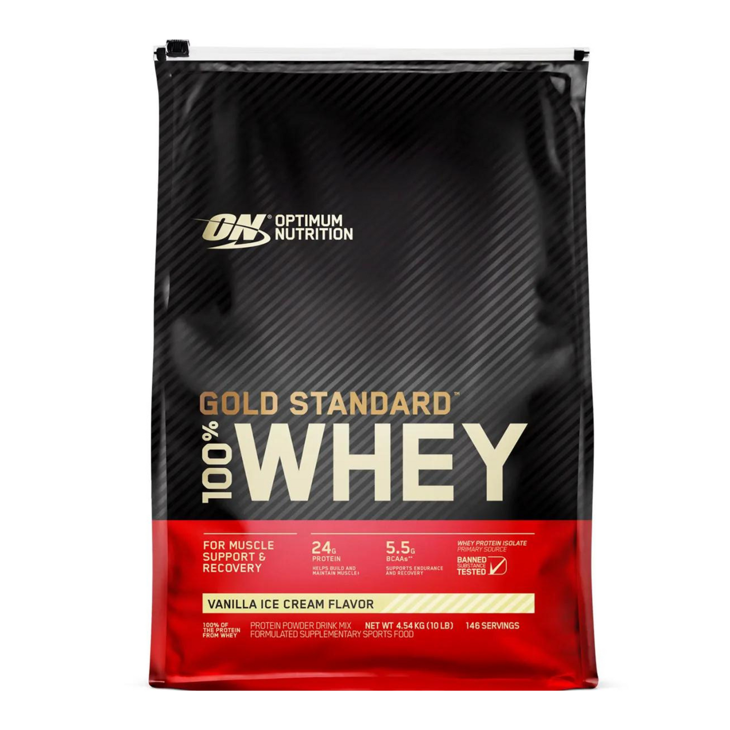 Optimum Nutrition 100% Whey Gold Standard | Vanilla Ice Cream 10LBS