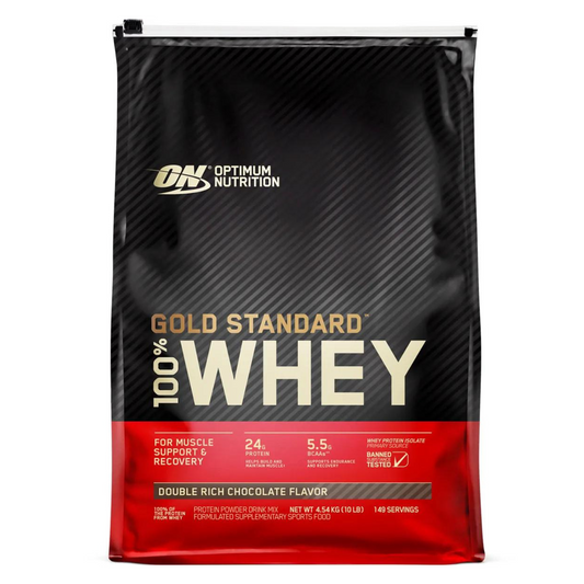 Optimum Nutrition 100% Whey Gold Standard | Double rich chocolate 10lbs