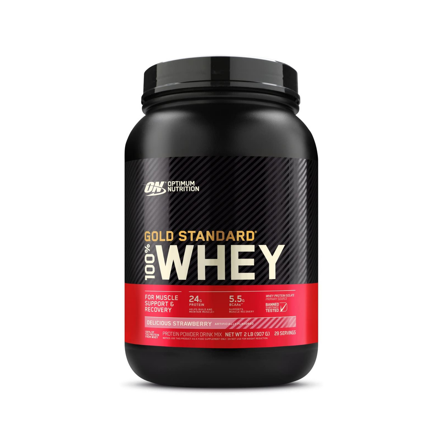 Gold Standard 100% Whey Protein Powder | Strawberry 2 lbs