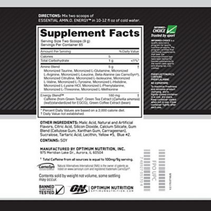 Optimum Nutrition Amino Energy | Green Apple 65 serving