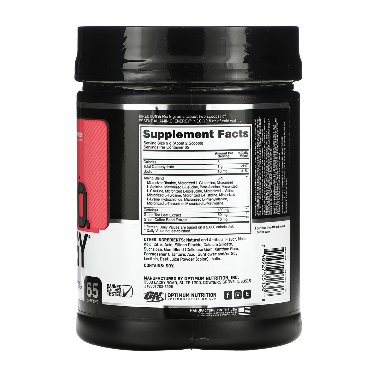 Amino Energy Watermelon | 65 Servings Optimum Nutrition