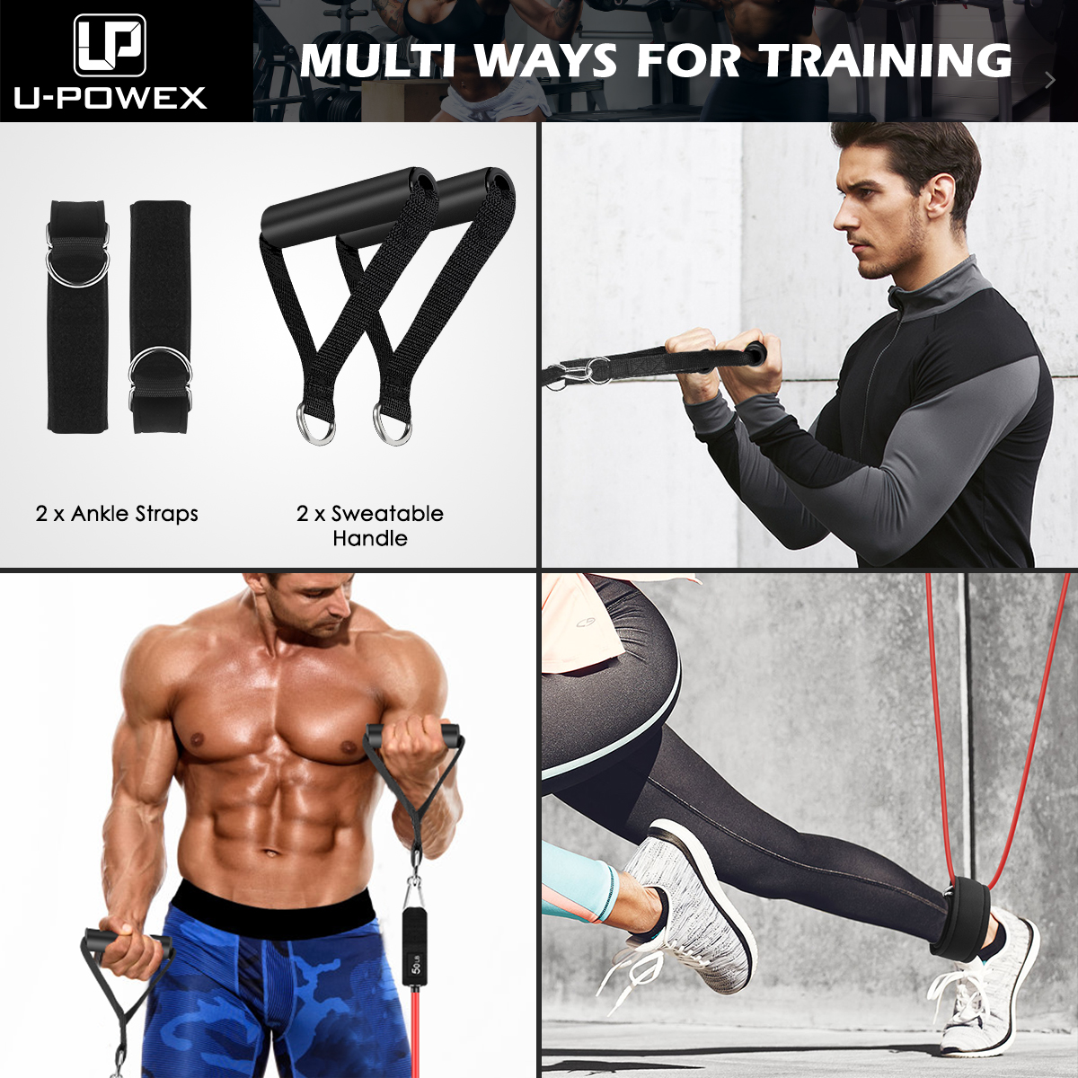 U-Powex Unbreakable Resistance Bands | 5 Set