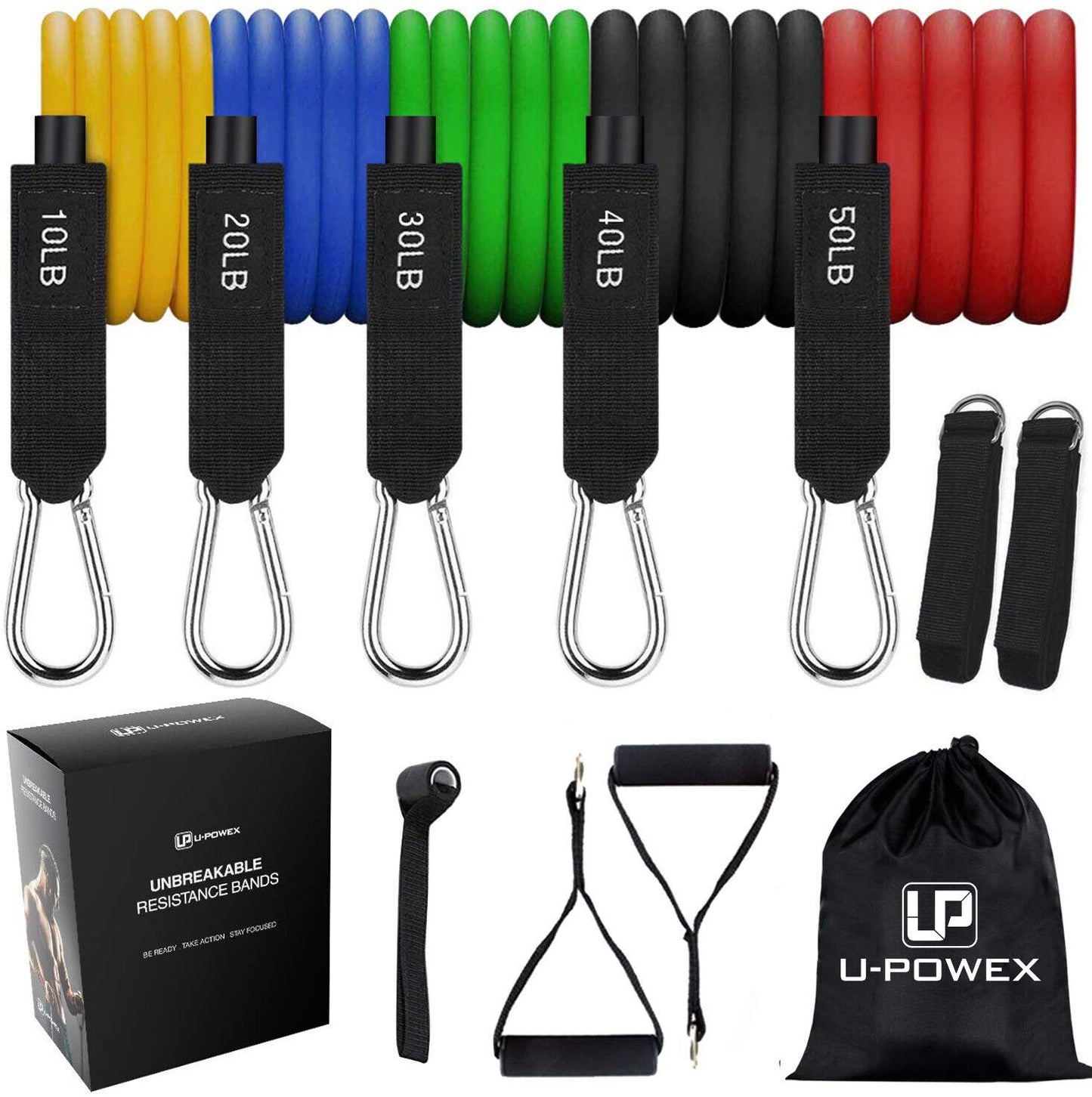 U-Powex Unbreakable Resistance Bands | 5 Set