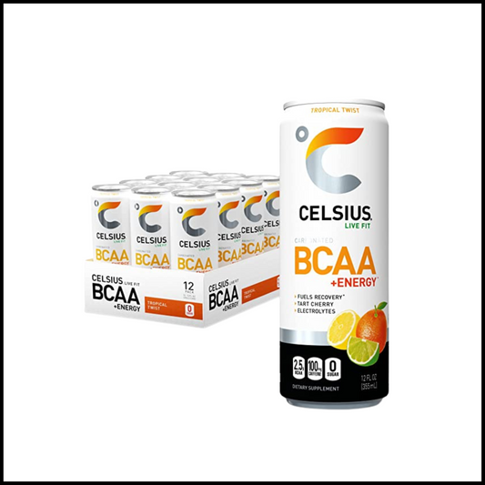 BCAA +Energy Tropical Twist - 12oz. | Pack Of 12