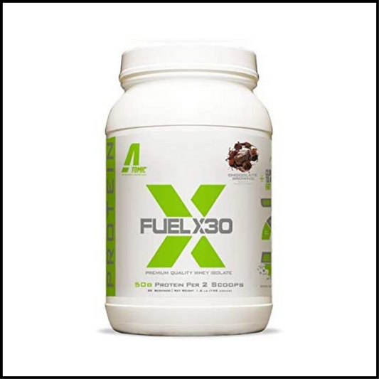Fuel X30 Premium Quality Whey Isolate Protein Chocolate Brownie | 25 Servings 1.8 lbs