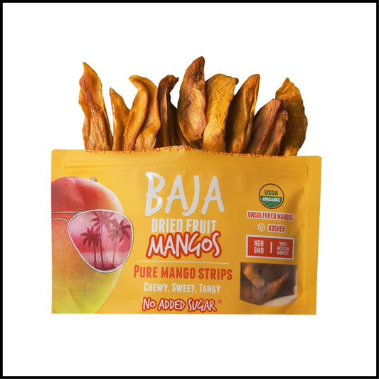 Baja Snacks Dried Fruit Mango | 3 oz Pack of 1