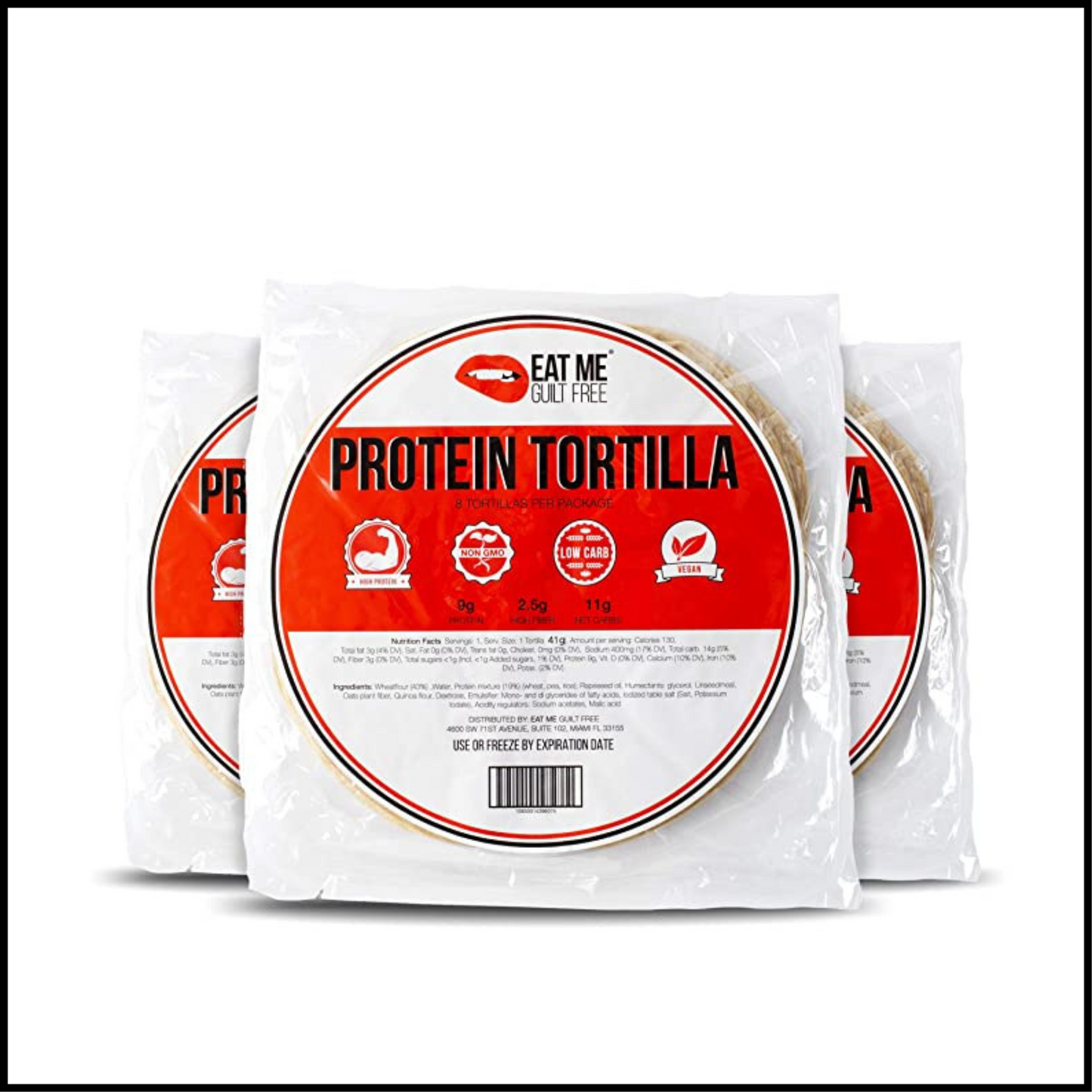 Protein-Packed Tortillas 8 Count | 3 Pack Tortilla