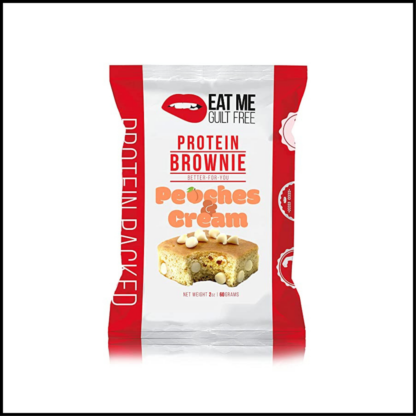 Peaches and Cream Protein-Packed Brownie - 14G | 12 Count
