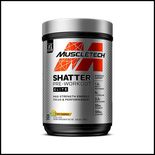 Shatter Elite Pre-Workout Icy Charge | 25 Servings