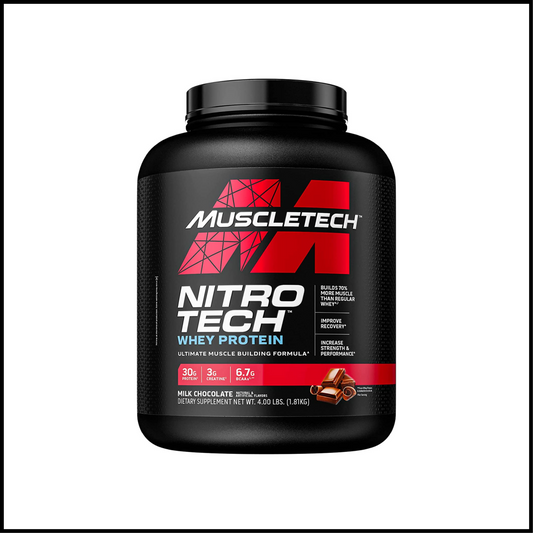 Nitro-Tech Whey Protein Isolate & Peptides Milk Chocolate | 4 lb (40 Servings)