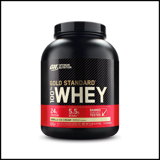 Gold Standard 100% Whey Protein Powder - Vanilla Ice Cream | 5lb.