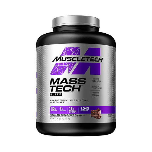 Mass-Tech Elite Mass Gainer Chocolate Fudge Cake | 7 lbs