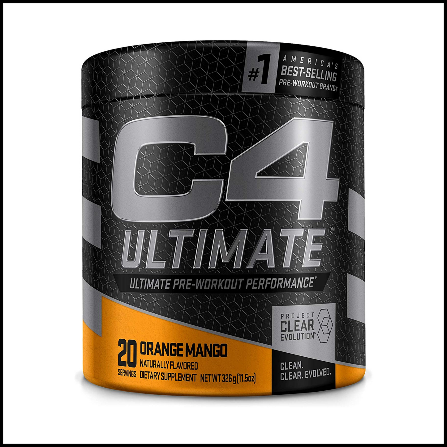 C4 Ultimate Pre Workout Powder Orange Mango | 20 Servings