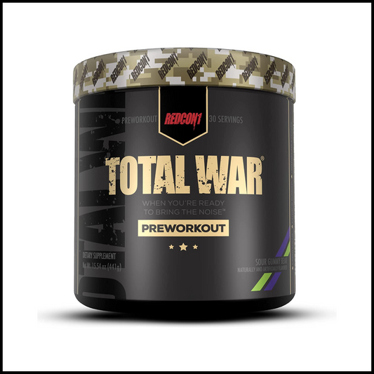 Total War Pre Workout, Boost Energy, Increase Endurance and Focus, Sour Gummy Bear | 30 Servings