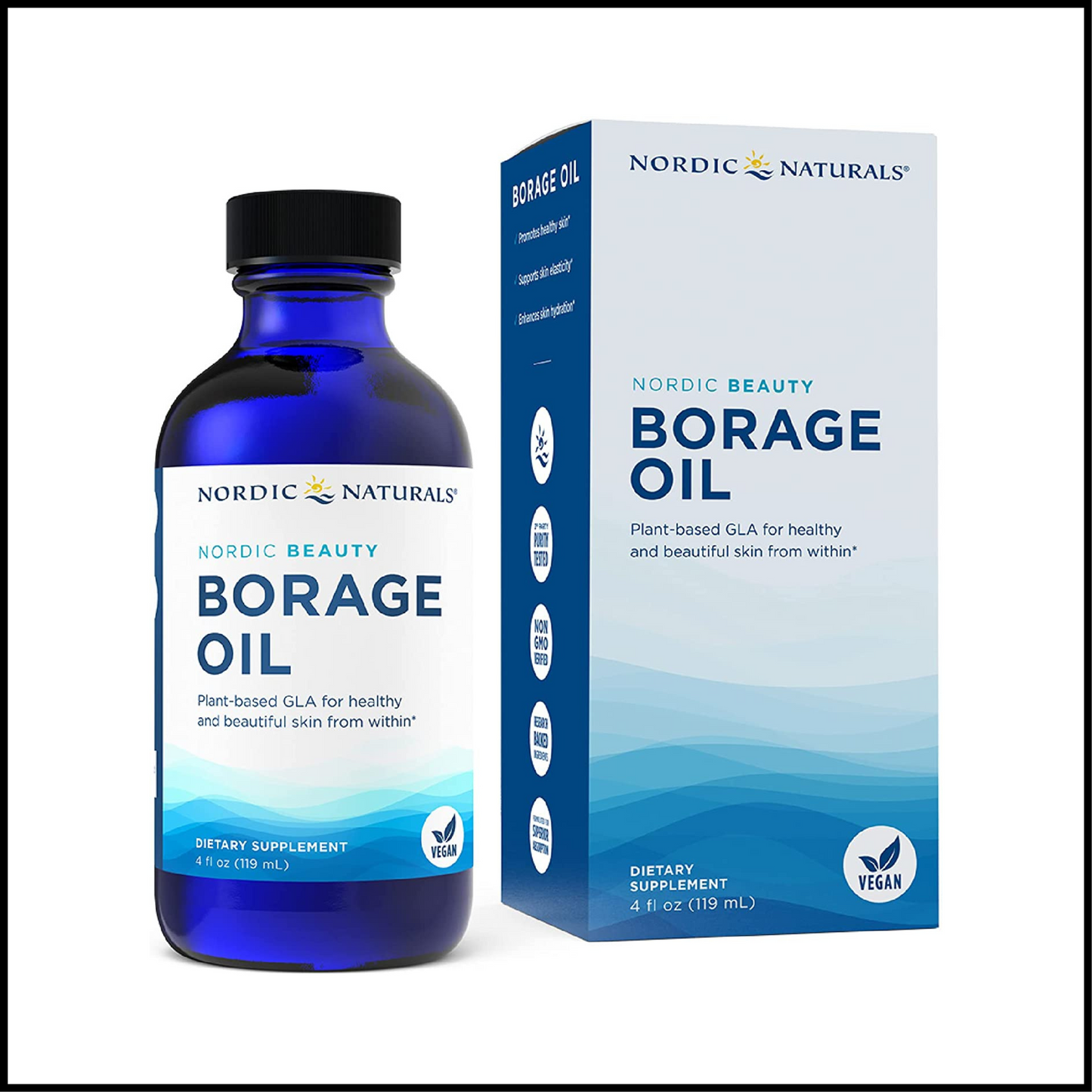 Nordic Beauty Borage Oil Unflavored | 4 fl oz (119 ml)