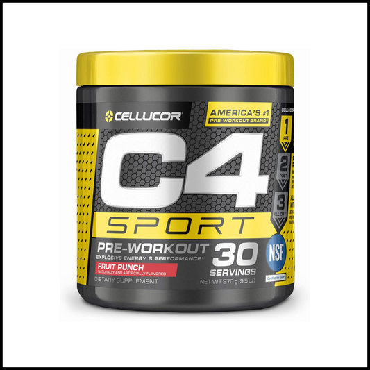 C4 Sport Pre Workout Powder Fruit Punch | 30 Servings