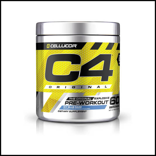 C4 Original Pre Workout Powder ICY Blue Razz | 60 Serving