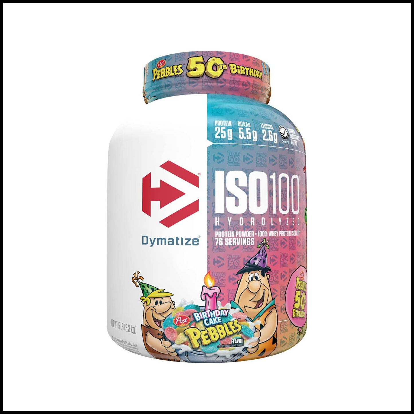 ISO100 Hydrolyzed Protein Powder Birthday Cake | 5 Pound