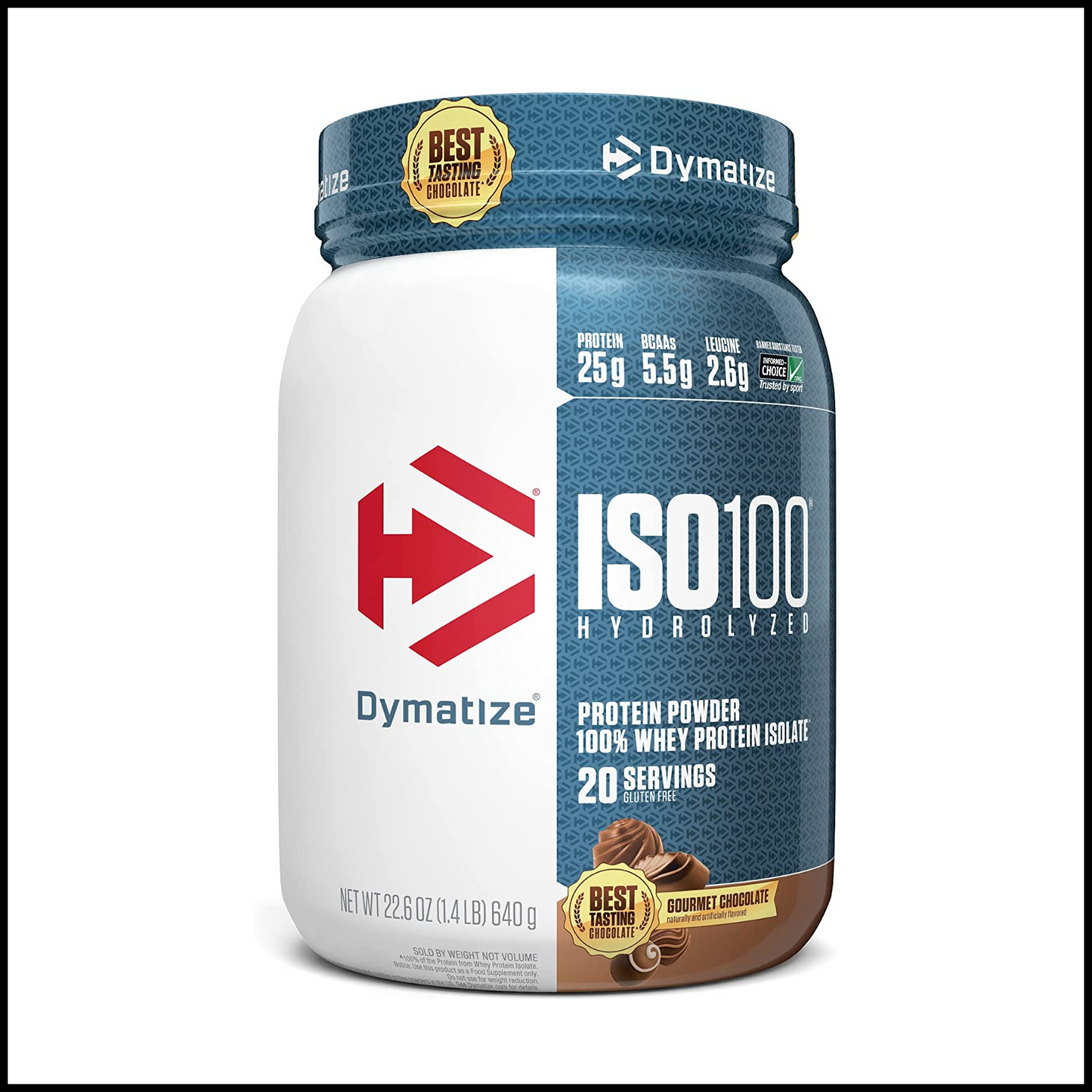 ISO100 Hydrolyzed Protein Powder Gourmet Chocolate | 20 Servings