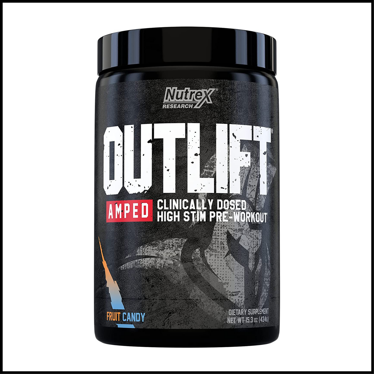 Outlift Amped Clinically Dosed High Stim Pre-Workout Fruit Candy | 20 Servings