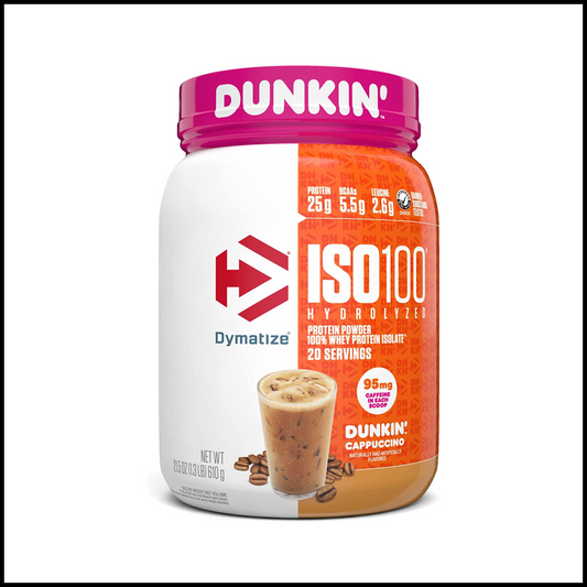 ISO100 Hydrolyzed 100% Whey Isolate Protein Powder in Dunkin' Cappuccino | 21 Servings